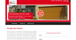 Desktop Screenshot of garagedoorrepair.com.au